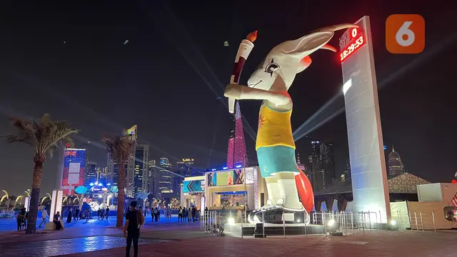 Foto: Menikmati Suasana Malam Corniche, Spot Favorit di Tepi Laut Doha yang Jadi Surga Pejalan Kaki Sepanjang Piala Dunia 2022