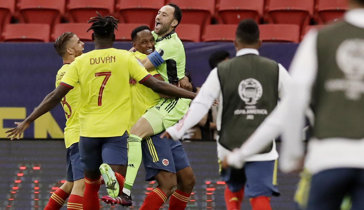 Langkah Timnas Uruguay harus terhenti usai disingkirkan Kolombia pada laga perempat final Copa America 2021. (Foto:AP/Bruna Prado)