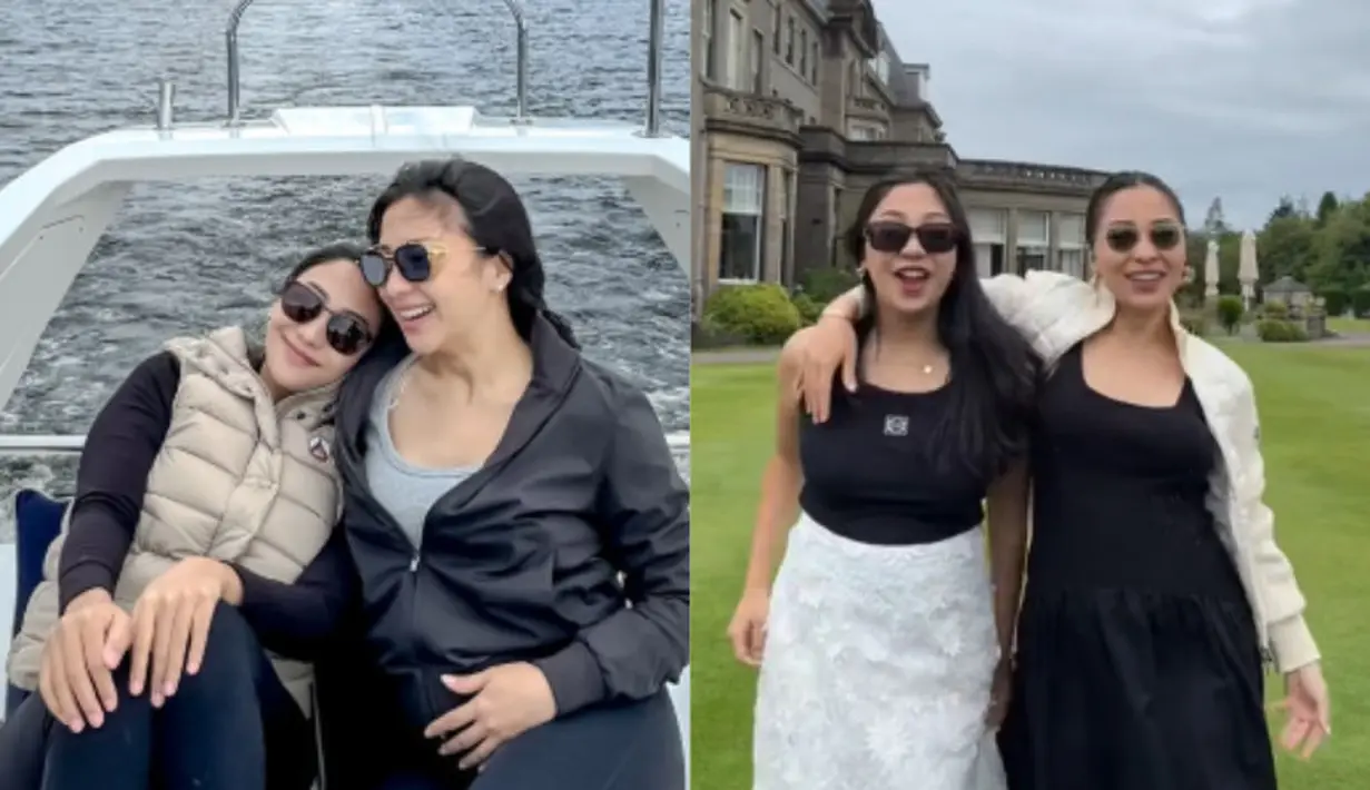 Sebelum sah jadi ibu dua anak, Nikita Willy dan Nona Willy tampil kompak saat liburan di Inggris. [@nonawilly16, tiktok.com/@nikitawillyofficial]