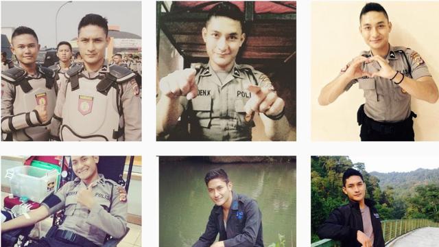 Lucu Polisi Ganteng Ini Malah Senang Fotonya Dibajak Citizen6 Liputan6 Com
