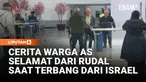 Sejumlah warga Amerika Serikat tiba di Bandara Newark setelah dievakuasi dari Tel Aviv di tengah konflik yang memanas di Timur Tengah. Para penumpang menceritakan pengalaman menegangkan, termasuk harus turun dari pesawat akibat ancaman rudal.