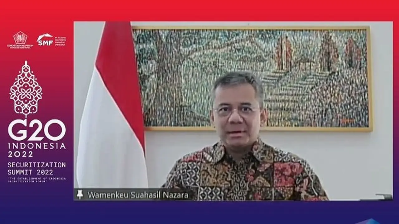 Wakil Menteri Keuangan Suahasil Nazara dalam Seminar International Securitization Summit 2022, Kamis (7/7/2022).