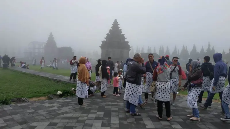 Kompleks candi Arjuna, Dieng, Jawa Tengah. (Foto: Liputan6.com/UPT Dieng/Muhamad Ridlo)