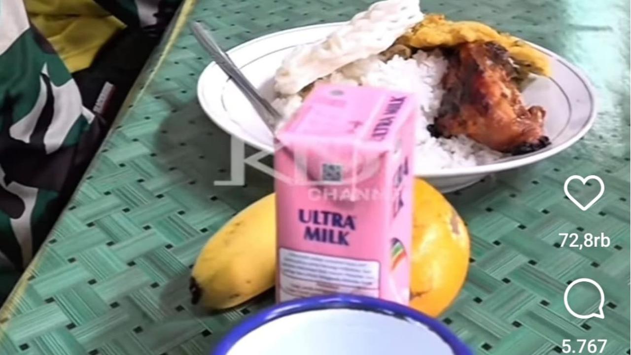 menu makan siswa di barak militer