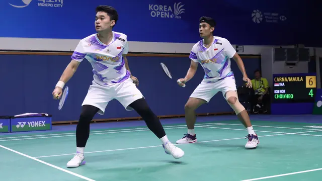 Leo Rolly Carnando/Bagas Maulana - Korea Open 2024 - Bulu Tangkis