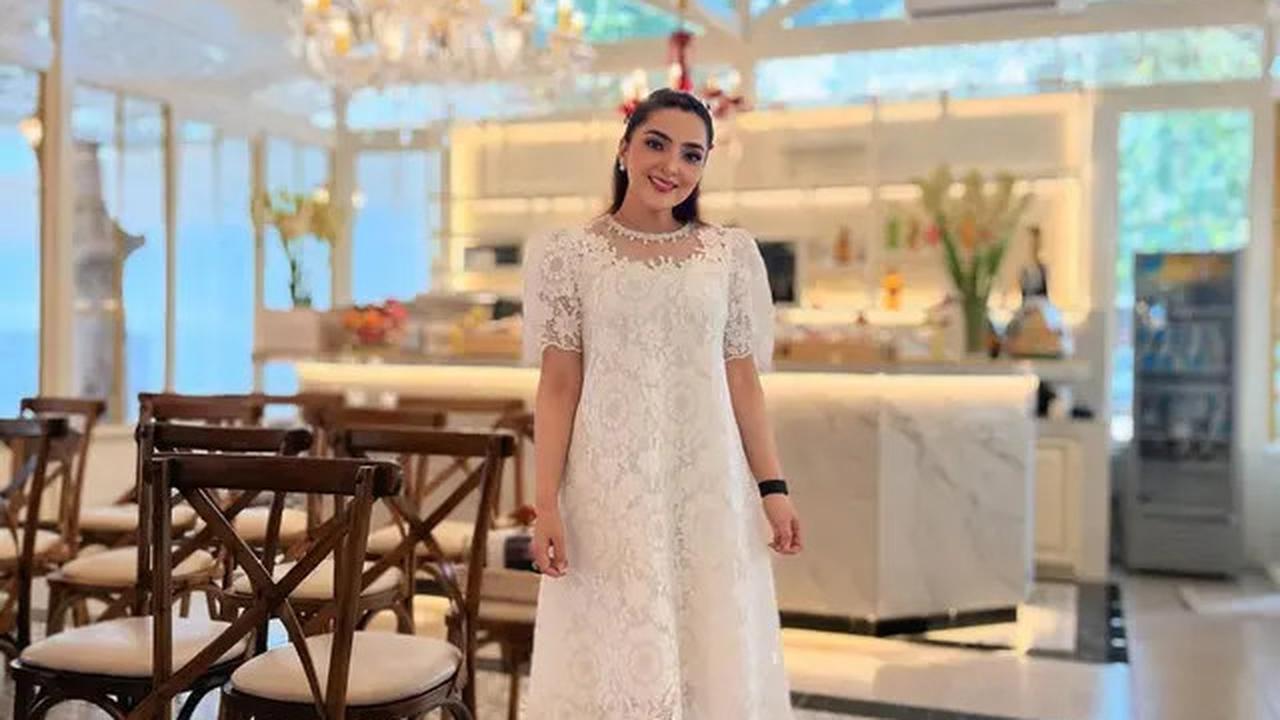 Gaya Elegan Ashanty Pakai Dress Brokat, Tampil Menawan dalam Setiap Momen