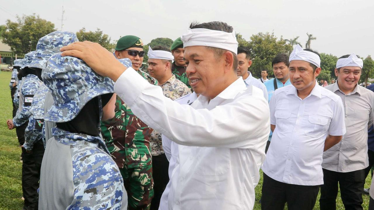 Dedi Mulyadi temui anak-anak yang dibina di Markas Kotrad Depok