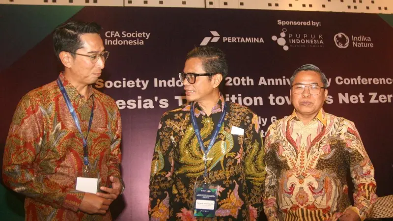 Direktur Utama Mandiri Investasi Aliyahdin Saugi, di sela acara Konferensi CFA Society Indonesia Ke-20 di Jakarta. (Dok Mandiri Investasi)