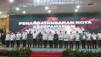 Rapat Koordinasi Terbatas Sosialisasi Undangan-undangan Nomor 18 tahun 2017 tentang Perlindungan Pekerja Migran Indonesia di Aula Tengku Rizal Nurdin, Rumah Dinas Gubernur Sumut, Jalan Sudirman, Kota Medan (Ist)