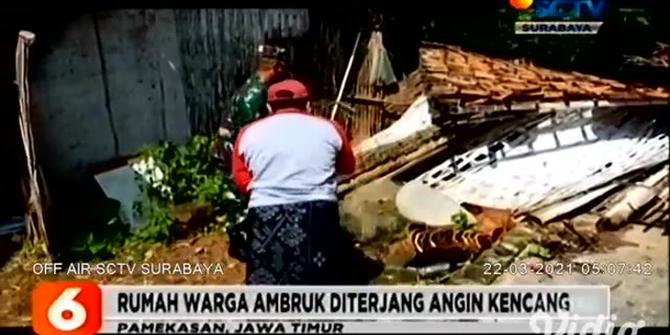 VIDEO: Angin Kencang Tumbangkan Pohon dan Robohkan Rumah