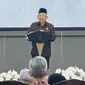 Wakil Presiden atau Wapres Ma'ruf Amin menghadiri dan memberikan pidato saat&nbsp;acara HUT ke-51 PDIP di Sekolah Partai PDIP, Lenteng Agung, Jakarta Selatan, Rabu (10/1/2024). (Istimewa)