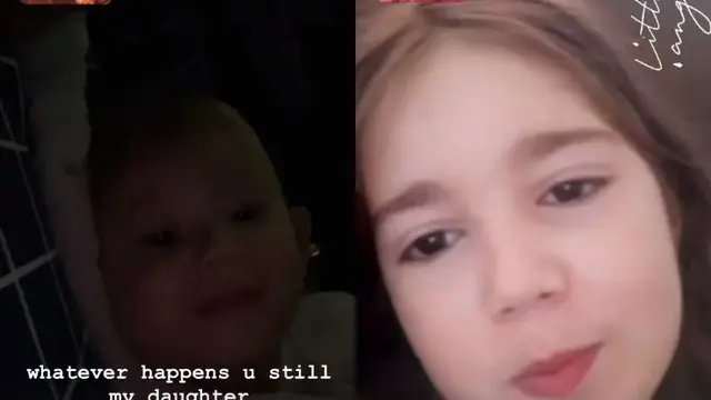 Unggahan Eryck Amaral mengenai video call dengan anaknya (Instagram Stories)