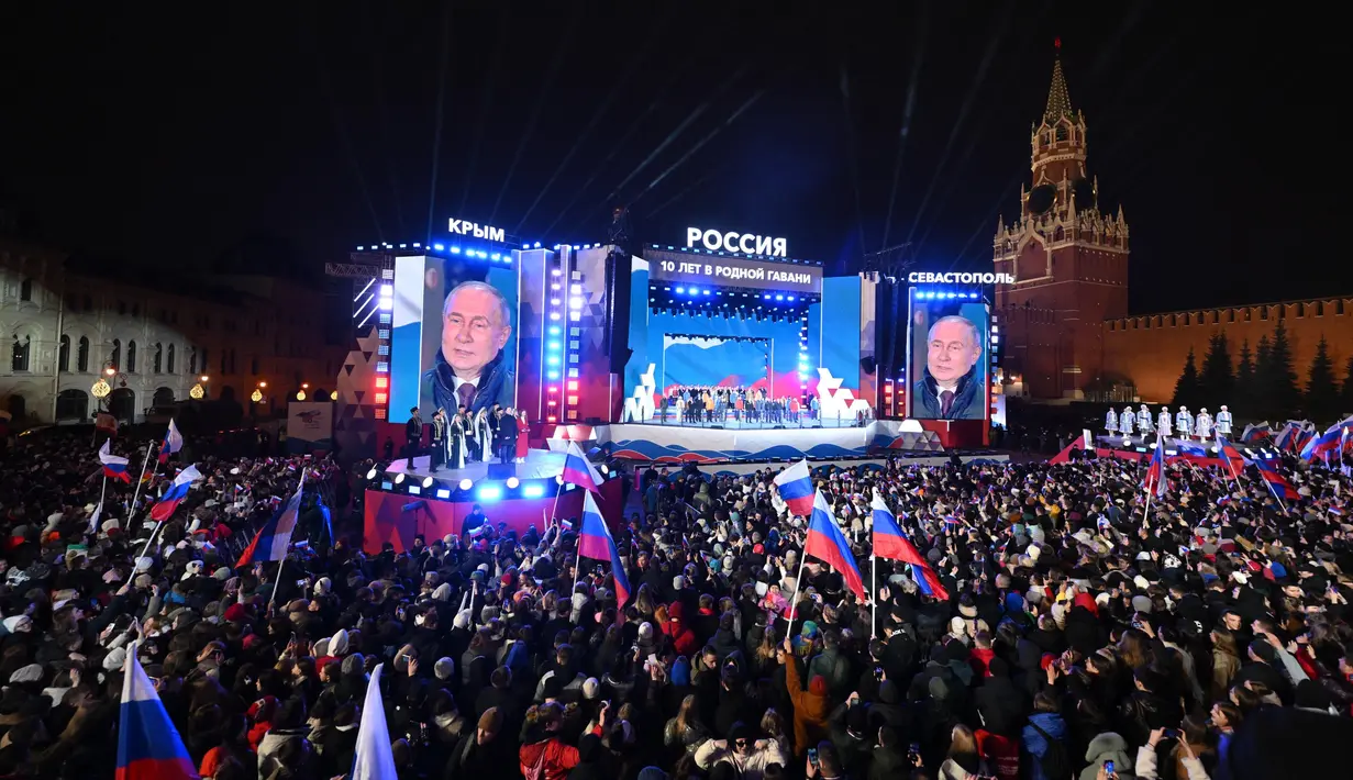 Rusia menduduki Krimea sejak menginvasi semenanjung tersebut pada 2014. (NATALIA KOLESNIKOVA/AFP)
