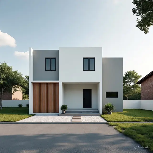 Desain Rumah Minimalis 5x7 Meter 2 Lantai di Desa