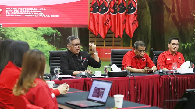 Peluncuran 'Megawati Fellowship Program' di di Kantor DPP PDIP, Jalan Diponegoro, Menteng, Jakarta, Selasa (3/10/2023).