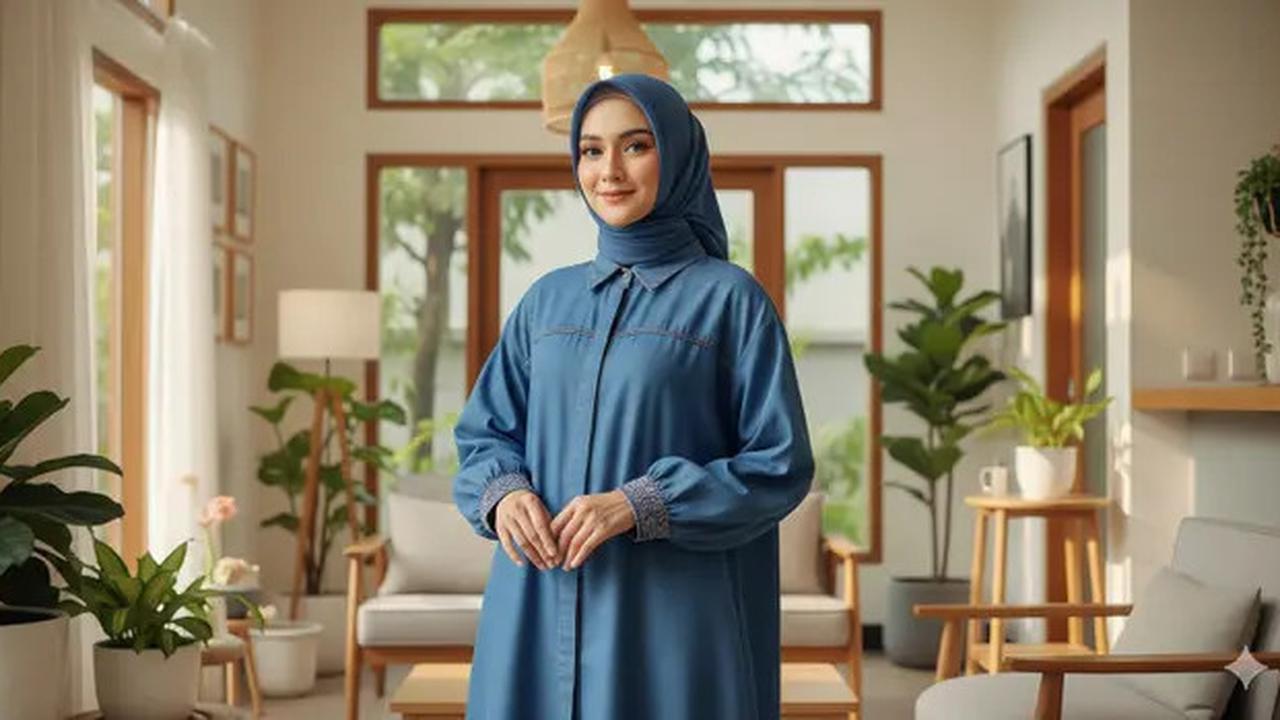 7 Model Gamis Jeans Kekinian 2025, Tren Gaya Kasual Modern untuk Semua Usia