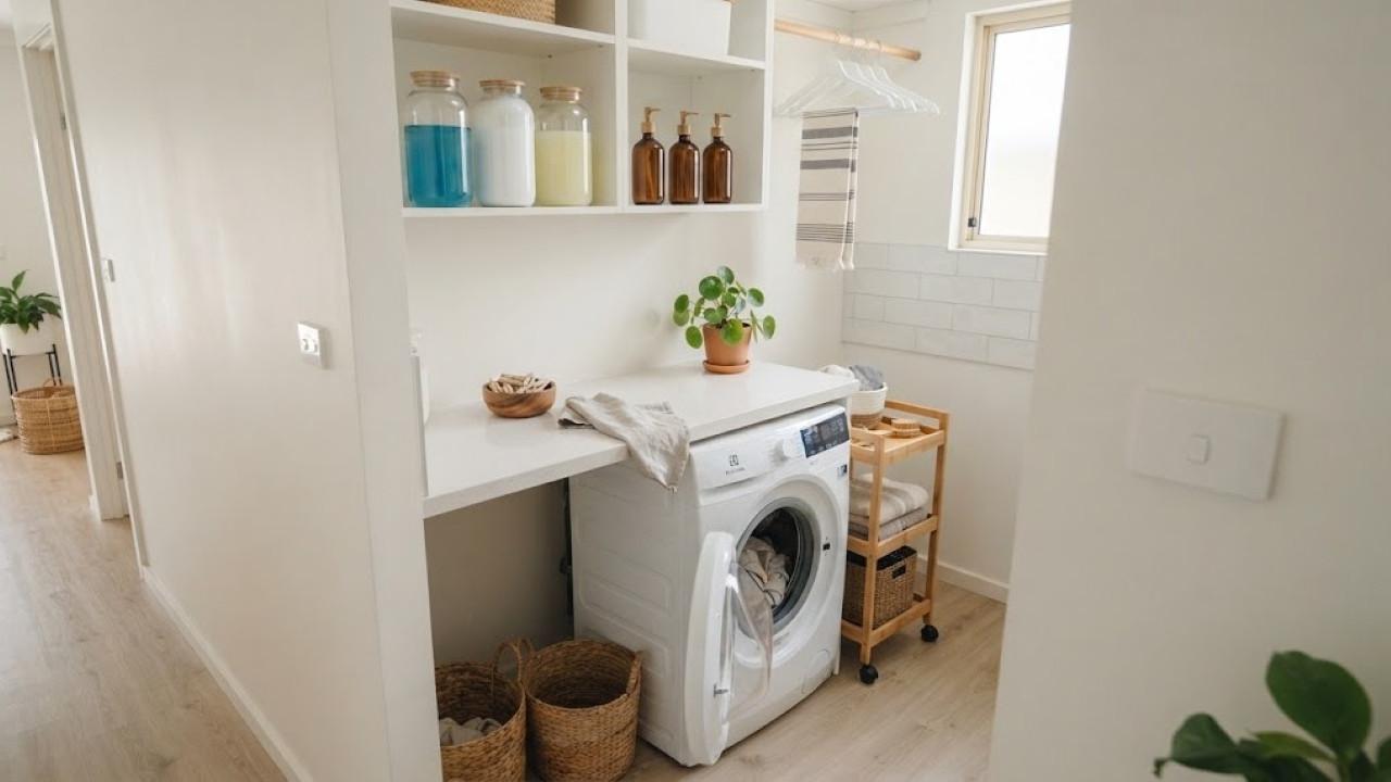 8 Ide Membuat Sudut Laundry Kecil Tetap Rapi dan Mudah Digunakan, Praktis dan Hemat Tempat