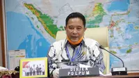 Plt Dirjen Politik dan Pemerintahan Umum Kementerian Dalam Negeri, Bahtiar, mewakili Mendagri memberikan arahan pada Musrenbang 2021