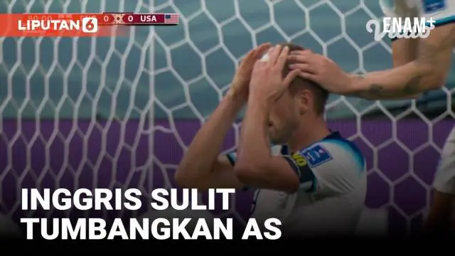 VIDEO: Highlights Piala Dunia 2022, Inggris Ditahan Amerika Serikat 0-0