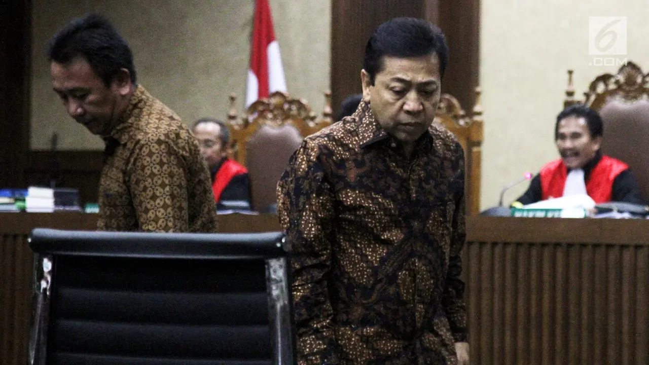 Akhirnya, Setya Novanto Hadiri Persidangan Kasus e-KTP