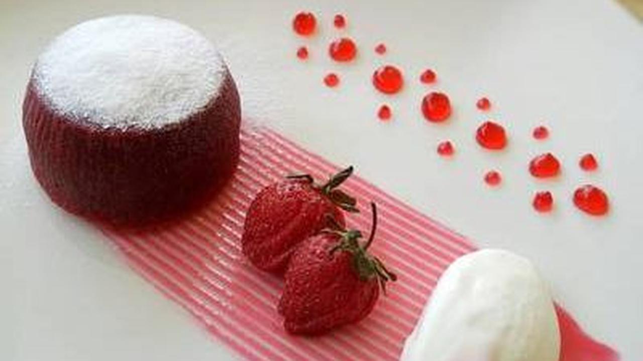 Resep Red Velvet Lava Cake: Molten