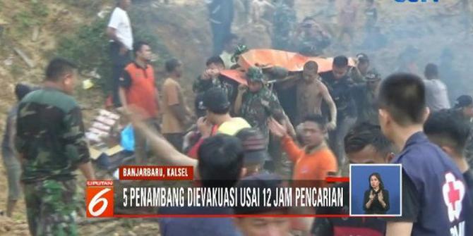 Tambang Intan Tradisional di Banjarbaru Longsor, 5 Orang Tewas