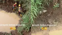 Viral Kuli Temukan Benda Tak Terduga saat Kerjakan Proyek di Tanah Bekas Kuburan (Sumber: TikTok/@martinsetiawan345)