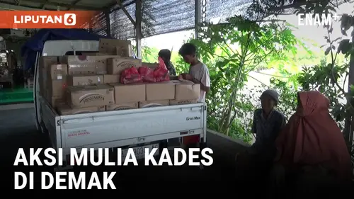 VIDEO: Kades di Demak Borong Pasar Murah Untuk Dibagikan ke Warga