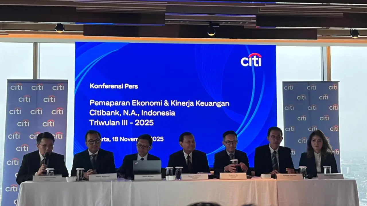 Paparan kinerja Citi Indonesia, Selasa (18/11/2025). (Foto: Liputan6.com/Gagas YP)