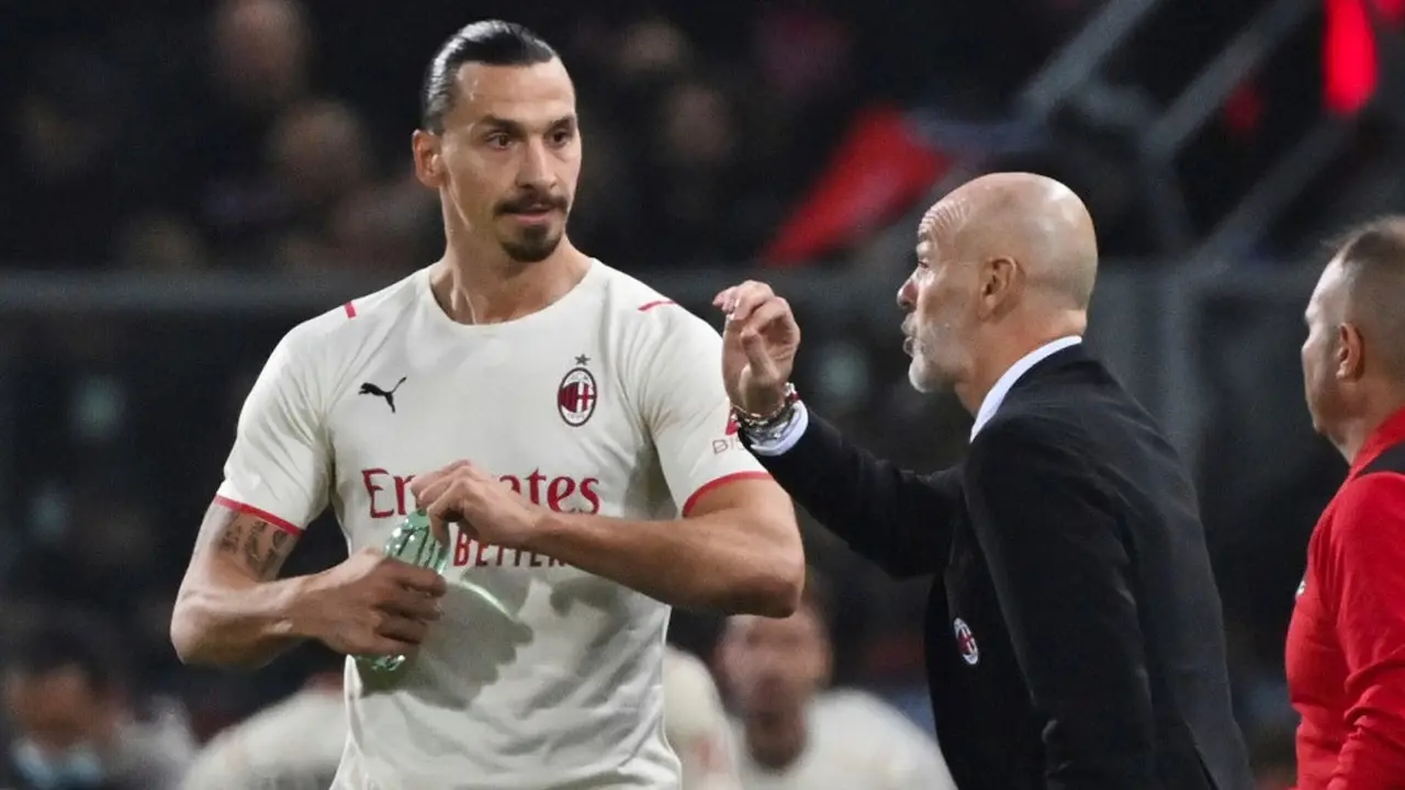 Pelatih AC Milan, Stefano Pioli.