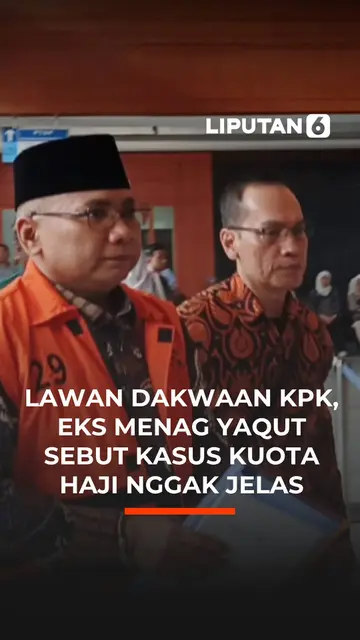 Lawan Dakwaan KPK, Eks Menag Yaqut Sebut Kasus Kuota Haji Nggak Jelas