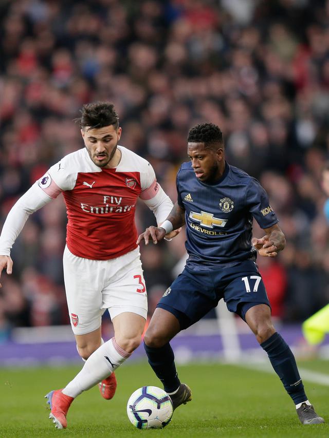 Gol Xhaka dan Aubameyang Antar Arsenal Taklukkan Manchester United