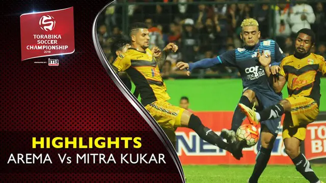 Video highlights TSC 2016 antara Arema Cronus vs Mitra Kukar yang berakhir dengan skor 0-0 di Stadion Gajayana, Malang.