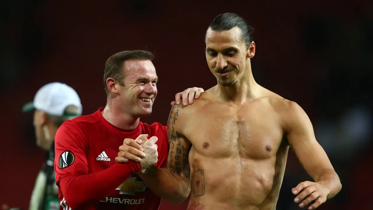 Wayne Rooney dan Zlatan Ibrahimovic