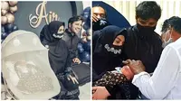 7 Momen Akikah Air Rumi Akbar 1453 Anak Irish Bella dan Ammar Zoni, Serba Biru