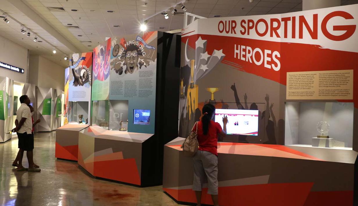 Suasana Museum Olah Raga Singapura. (Bola.com/Arief Bagus)