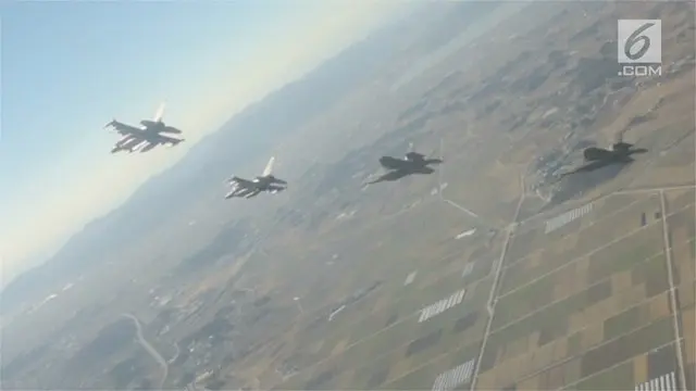 Korea Selatan dan Amerika Serikat memulai latihan bersama yang dilakukan di udara.