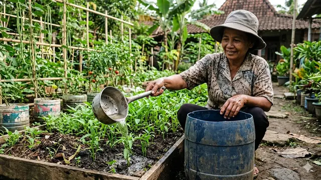 Barang Bekas Dapur yang Bisa Jadi Alat Penyiram Tanaman (Foto: Gemini AI)