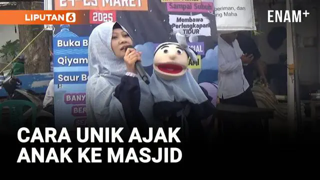 Berbagai cara dilakukan agar anak-anak rajin ke masjid, salah satunya dengan cara menggelar dongeng dengan media boneka lucu yang disampaikan secara santai penuh humor di halaman masjid. Selain mengajari anak gemar salat dimasjid, anak juga belajar p...
