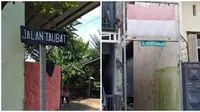 Nama Jalan Ajak ke Arah Kebaikan Ini Nyeleneh. (Sumber: Twitter/@txtdarigajelas dan Twitter/@soyoloyolo)