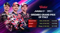 Nonton MotoGP Brembo Grand Prix of Italy di Vidio Akhir Pekan Ini