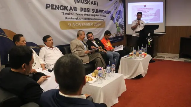 incumbent Indra Jayaatmaja kembali terpilih memimpin PBSI Sumedang untuk periode 2024-2028.