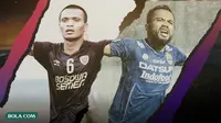 Ferdinand Sinaga dan Zulham Zamrun. (Bola.com/Dody Iryawan)