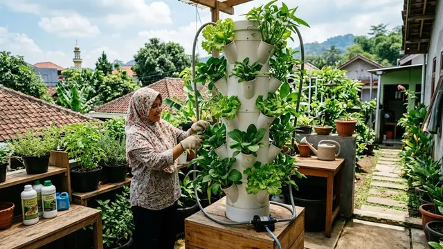 Model Tower Hidroponik Murah yang Cocok untuk Pemula