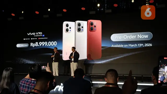 Peluncuran Harga Vivo V70 dan V70 FE. Liputan6.com/Yuslianson