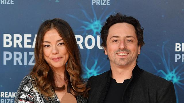Nicole Shanahan dan Sergey Brin. (JOSH EDELSON / AFP)