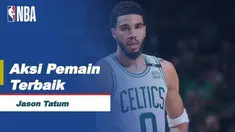 Berita video kumpulan aksi Jayson Tatum, pemain yang terpilih sebagai pemain terbaik di gim 4 final Wilayah Timur NBA. Jayson Tatum memimpin Boston Celtics meraih kemenangan atas Miami Heat 102-82.