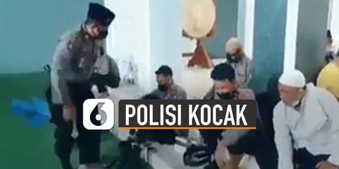 VIDEO: Kocak, Seorang Polisi Mencari Kaos Kakinya yang 'Hilang'