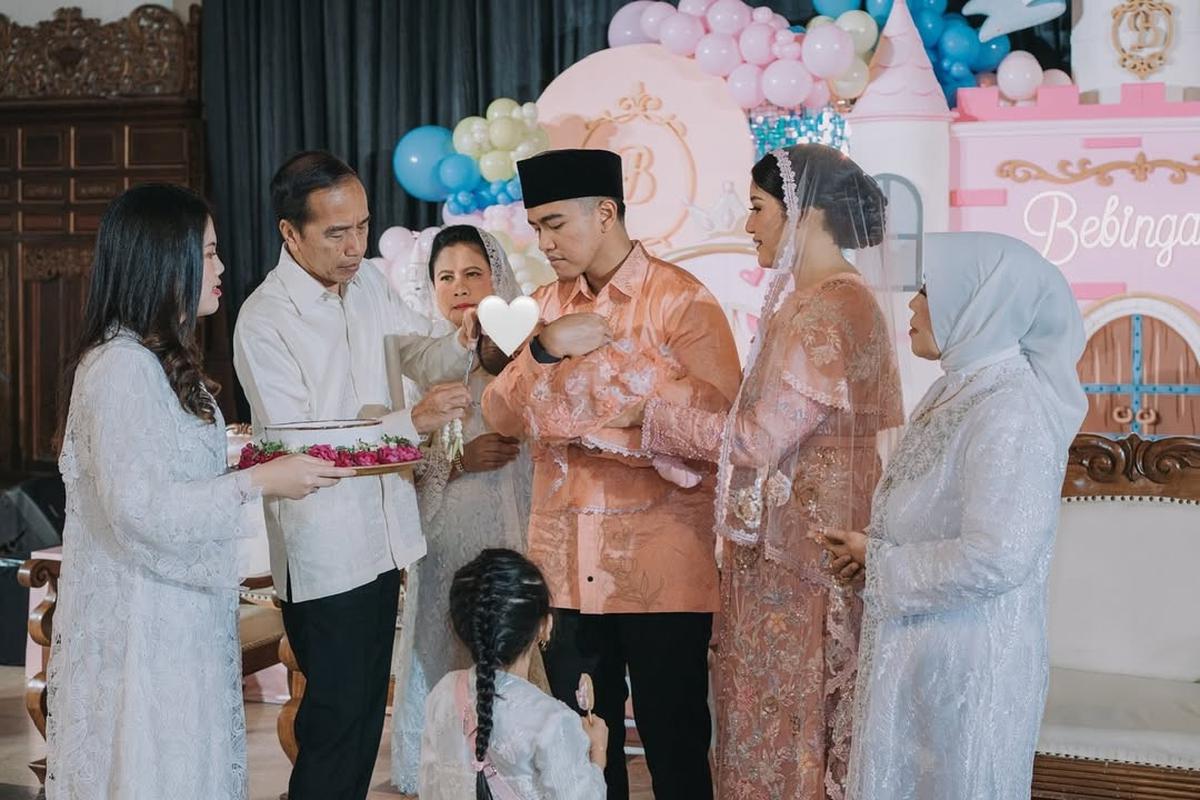 Potret Aqiqah Bebingah Sekaligus Ulang Tahun Kaesang Pangarep