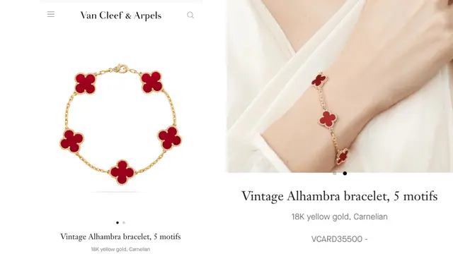 Gelang Van Cleef & Arpels yang Digunakan Sisca Kohl Saat Acara Kalungan dengan Jess No Limit (Sumber: Van Cleef & Arpels)